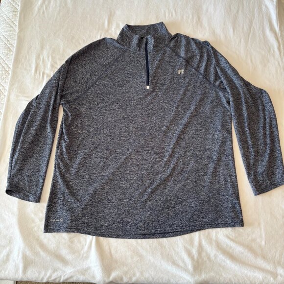 Russell Athletic Other - 🔥 RUSSELL Dri-Power 360 Quarter-Zip | Heathered Blue | XL | Performance Layer